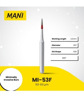 Mani Diamond Bur - Minimal Intervention, Fine, 5Pcs/PK, MDBMI-53F