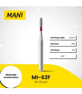 Mani Diamond Bur - Minimal Intervention, Fine, 5Pcs/PK, MDBMI-62F