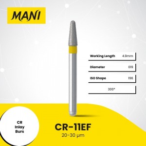 Mani Diamond Burs - CR Preparation, Extra-Fine, 5Pcs/PK , MDBCR-11EF