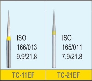 Mani Diamond Burs - Pointed Cone, Extra-Fine, 5Pcs/PK